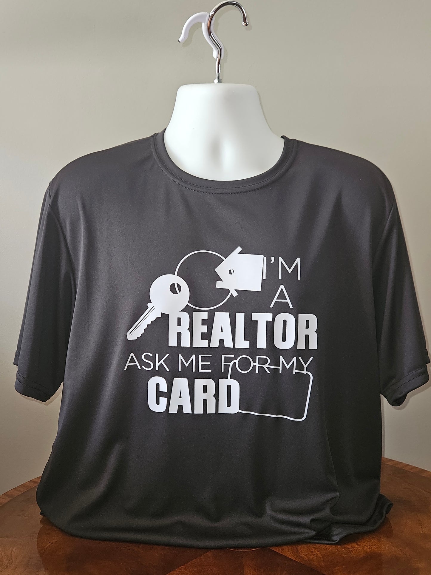 Women's RE T-Shirt #4-I'm A Realtor Ask Me For My Card