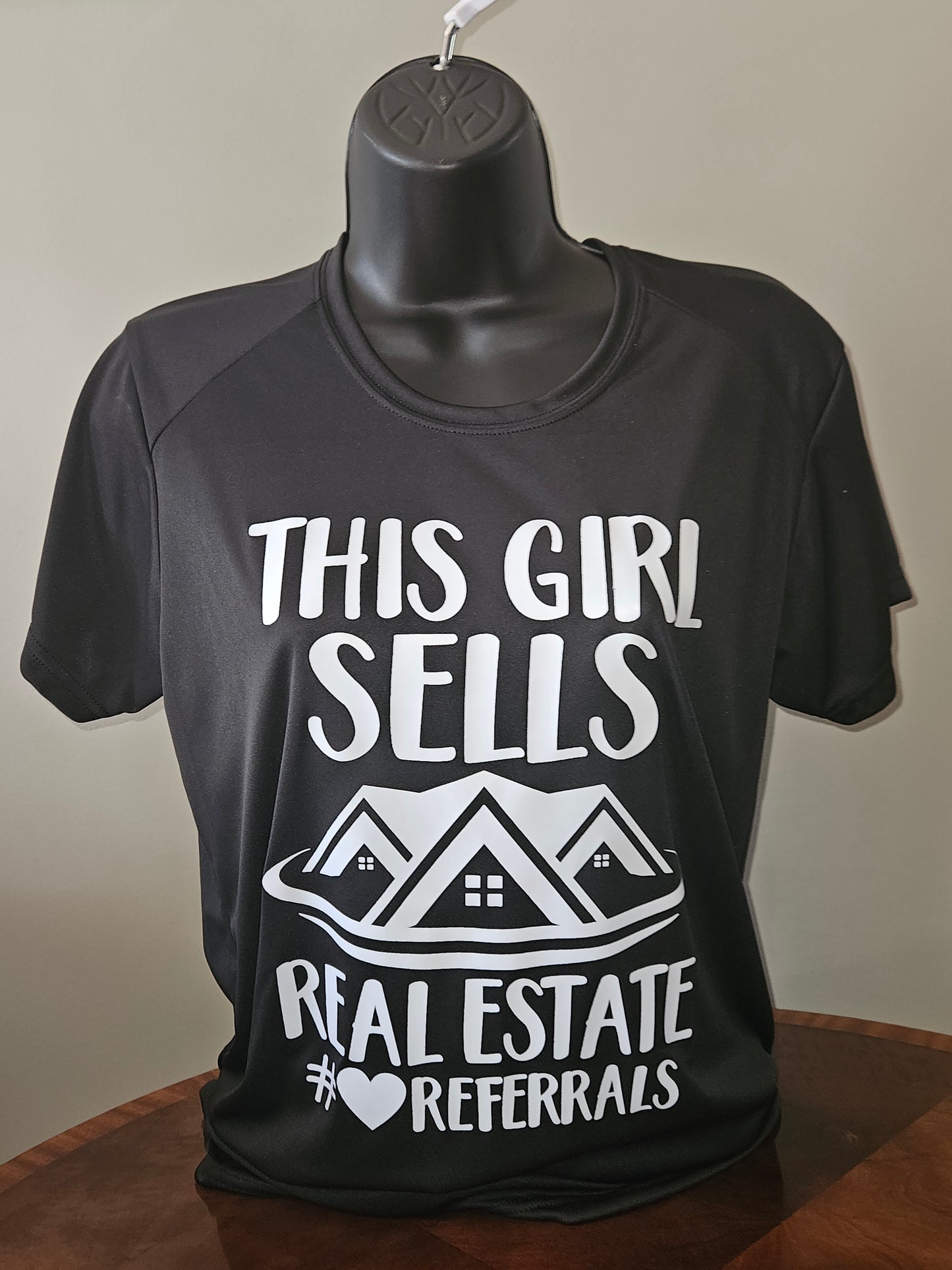 Men's RE T-Shirt #5-This Girl Sells Real Estate #Referrals