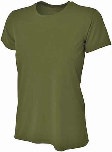 RE Agent Fueled by Coffee Real Estate Short Sleeve Ladies T-Shirt (Moisture Wicking)